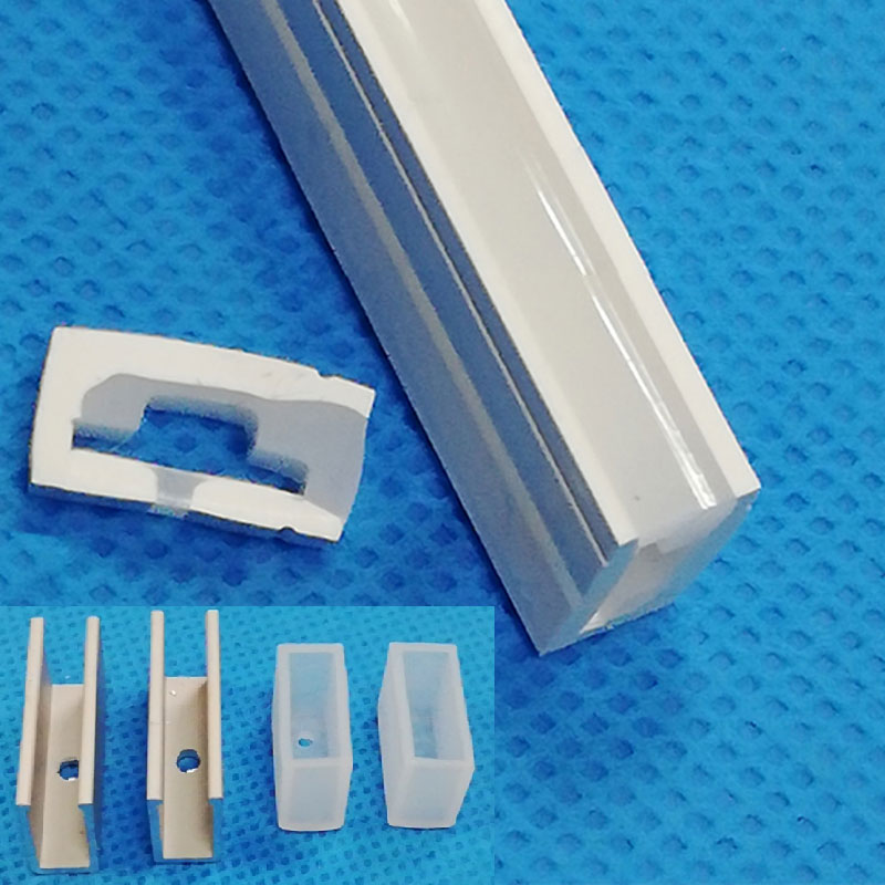 Slender Silicone Light Diffuser for 8mm LED Strips - 06*12mm 120° Side Emitting Slender Silicone Light Diffuser for 8mm LED Strips - 06*12mm 120° Side Emitting
